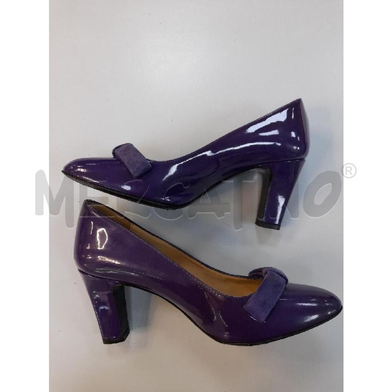 DECOLLETE MOSCHINO CHEAPANDCHIC VIOLA VERNICE FIOCCO | Mercatino dell'Usato Avigliana 5
