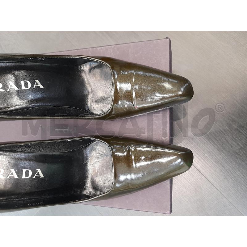 DECOLLETE PRADA VERNICE VERDONE PUNTA SVASATA | Mercatino dell'Usato Avigliana 4