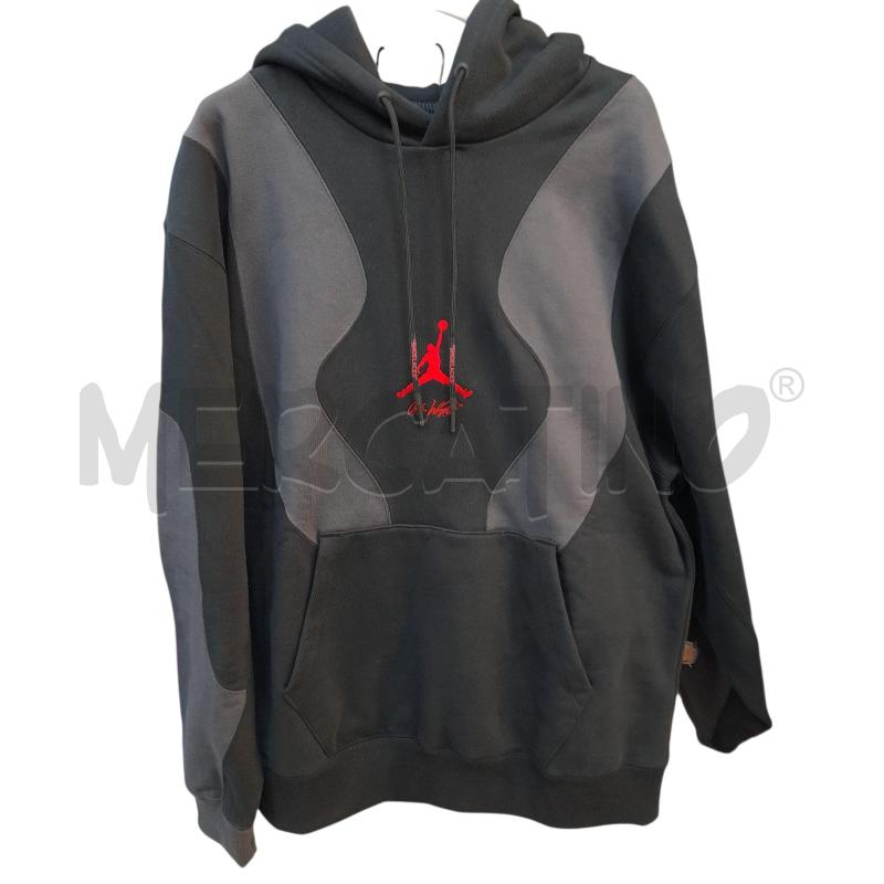 FELPA UOMO JORDAN FOR OFF-WHITE NERO GRIGIO LOGO ROSSO | Mercatino dell'Usato Avigliana 1