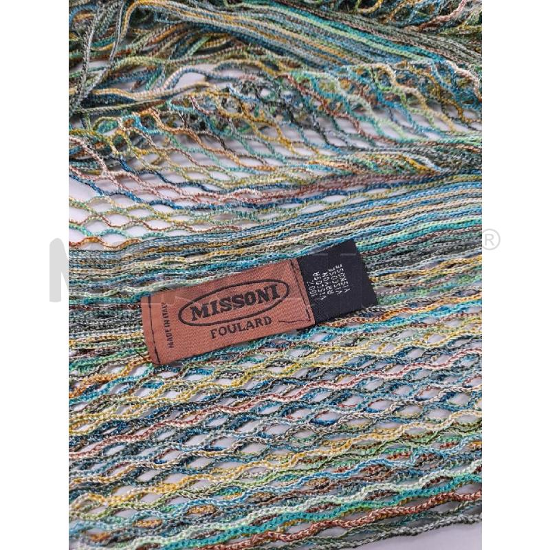 FOULARD MISSONI TRAFORATO VERDE/VERDONE/AZZURRO | Mercatino dell'Usato Avigliana 2