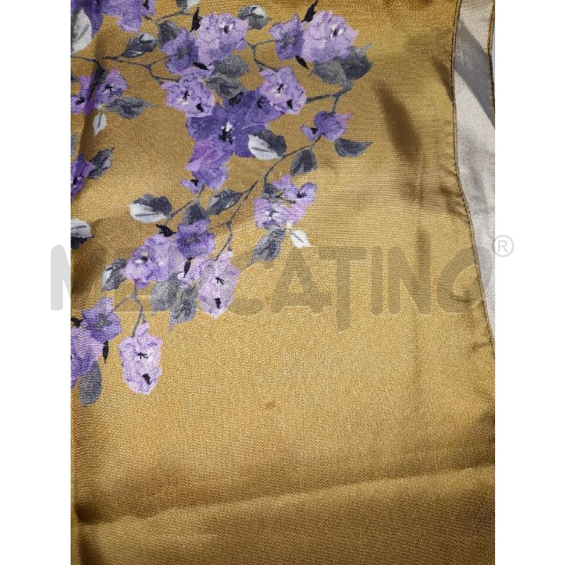 FOULARD SETA INTREND VERDONE FIORI LILLA | Mercatino dell'Usato Avigliana 4