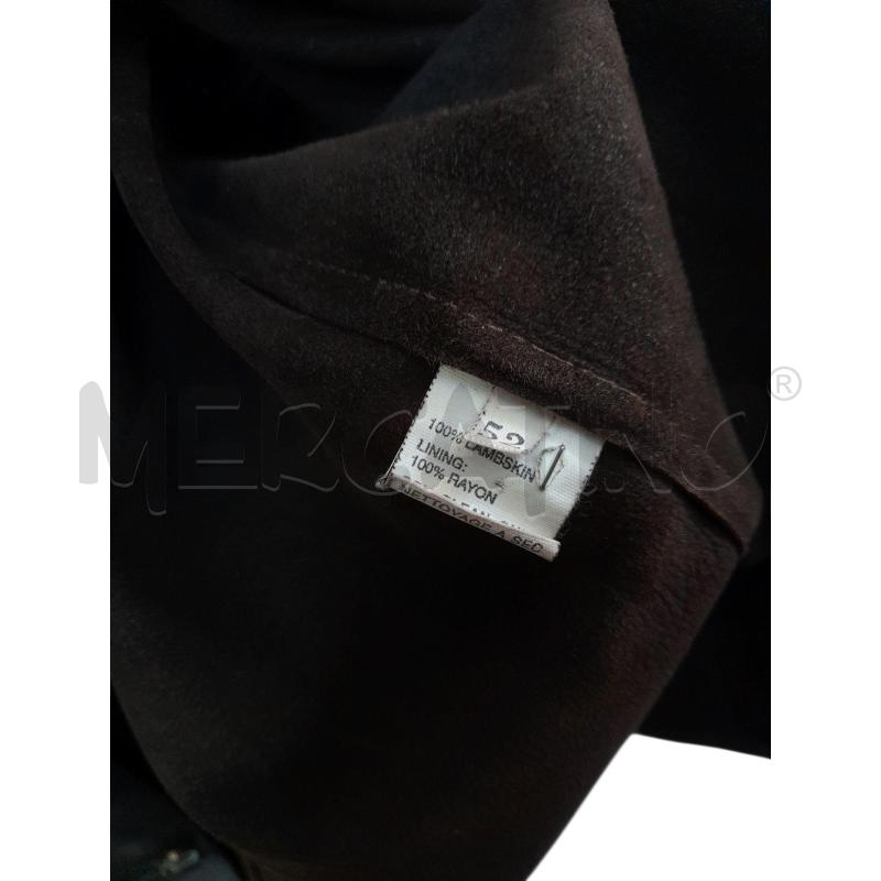 GIACCA/CAMICIA OVERSHIRT VINTAGE DI VALENTINO IN PELLE TESTA DI MORO CON TASCHINE CHIUSURA BOTTONI A | Mercatino dell'Usato Avigliana 4
