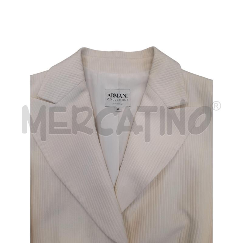 GIACCA DONNA ARMANI COLLEZIONE COSTE BIANCO SPORCO  | Mercatino dell'Usato Avigliana 2