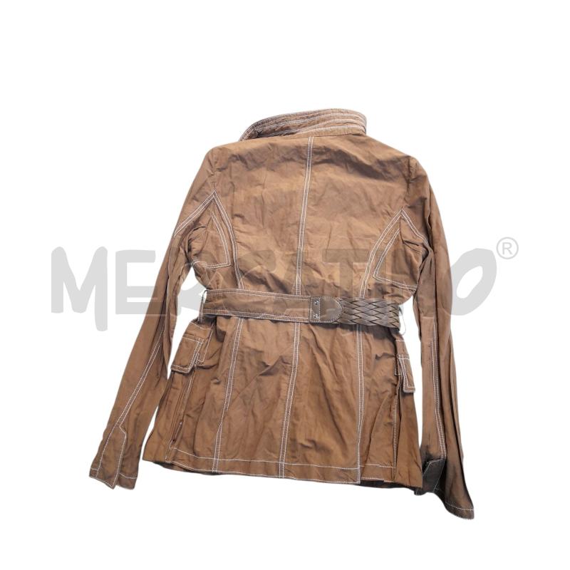 GIACCA DONNA MONCLER MORO CHIARO CON CINTURA E BOTTONI | Mercatino dell'Usato Avigliana 2