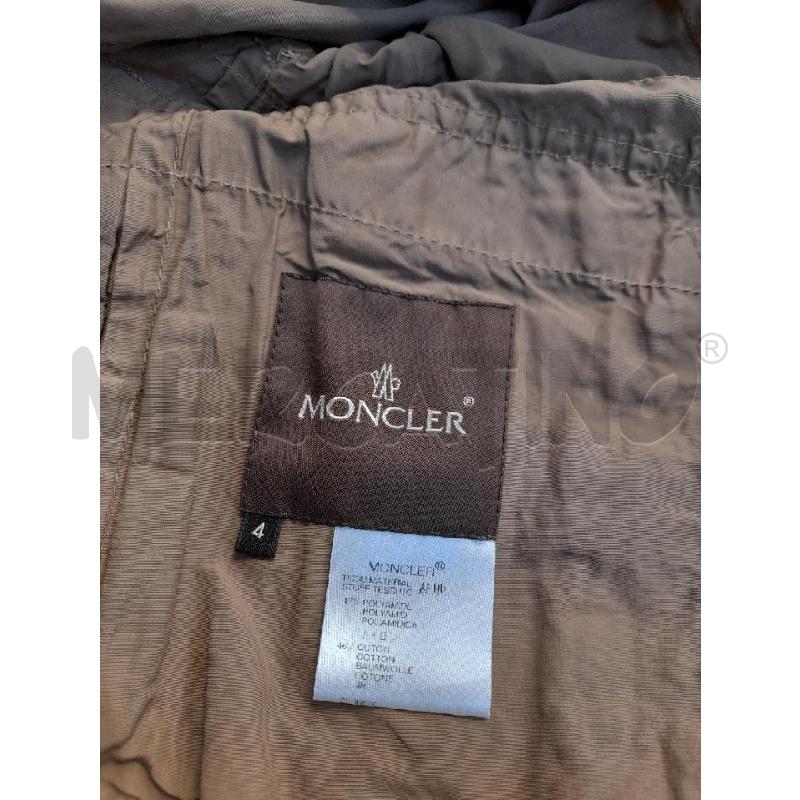 GIACCA DONNA MONCLER MORO CHIARO CON CINTURA E BOTTONI | Mercatino dell'Usato Avigliana 4