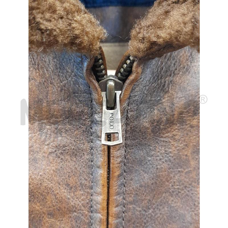 GIACCA RALPH LAUREN PELLE E COLLETTO SHEARLING MODELLO AVIATORE   | Mercatino dell'Usato Avigliana 3