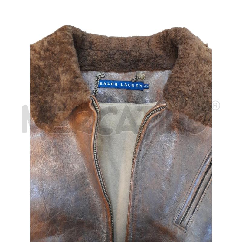 GIACCA RALPH LAUREN PELLE E COLLETTO SHEARLING MODELLO AVIATORE   | Mercatino dell'Usato Avigliana 4