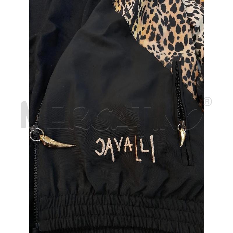 GIACCA UOMO ROBERTO CAVALLI NERO E FSIA ANIMALIER | Mercatino dell'Usato Avigliana 4