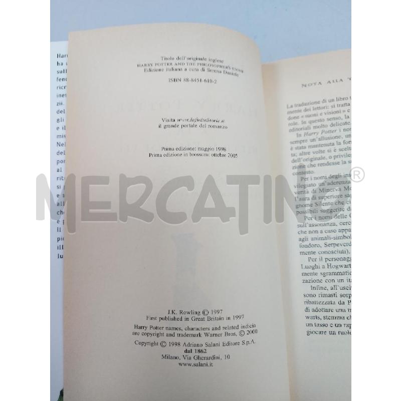 HARRY POTTER E LA PIETRA FILOSOFALE | Mercatino dell'Usato Avigliana 3