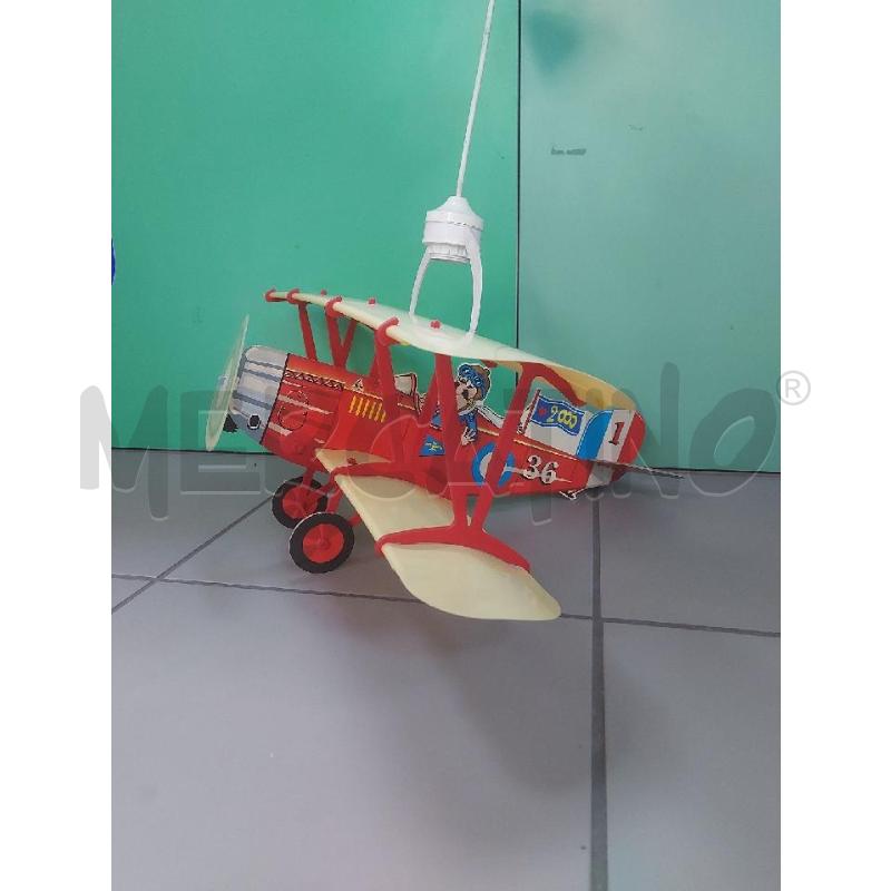 LAMPADARIO A SPSPENSIONE  X BAMBINI BIPLANO ROSSO | Mercatino dell'Usato Avigliana 1