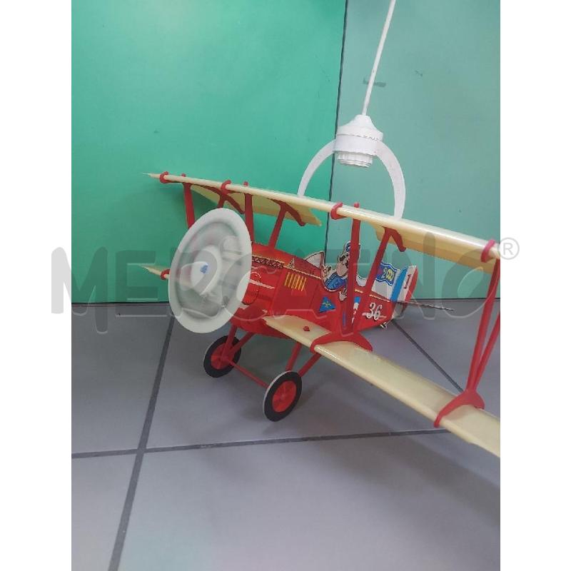 LAMPADARIO A SPSPENSIONE  X BAMBINI BIPLANO ROSSO | Mercatino dell'Usato Avigliana 2