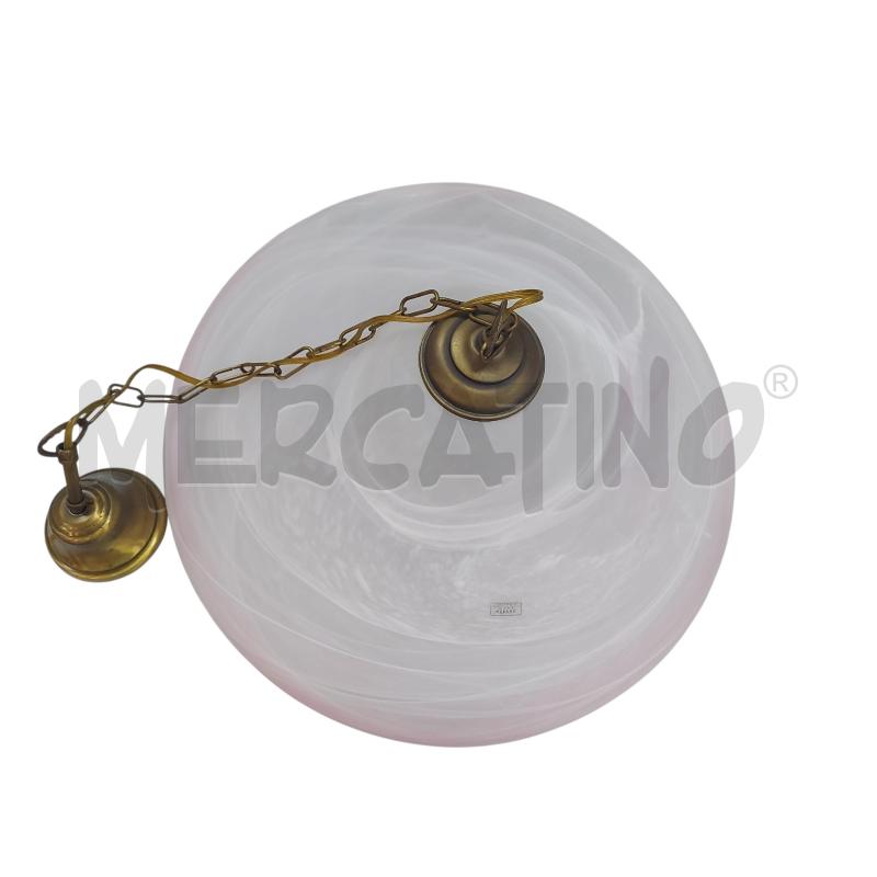 LAMPADARIO CAMPANA ROSA MURANO | Mercatino dell'Usato Avigliana 1