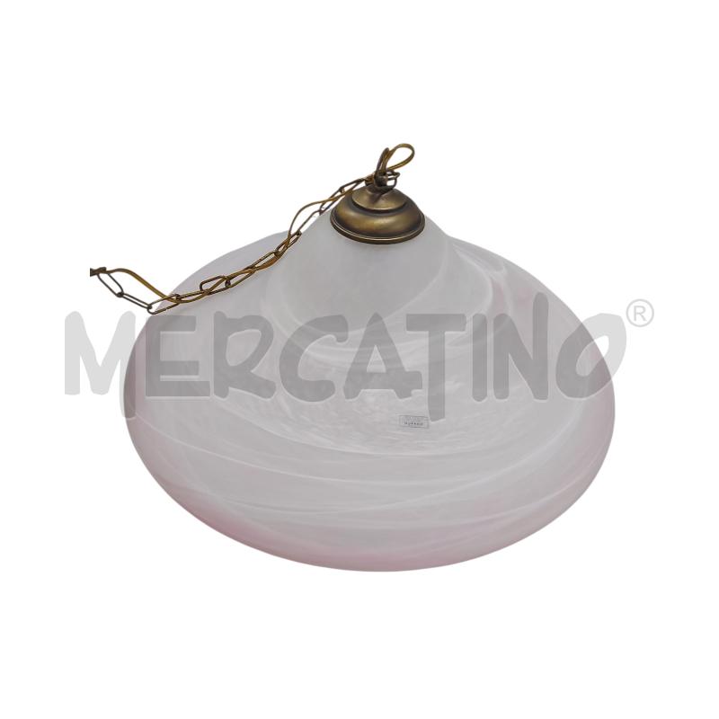 LAMPADARIO CAMPANA ROSA MURANO | Mercatino dell'Usato Avigliana 2