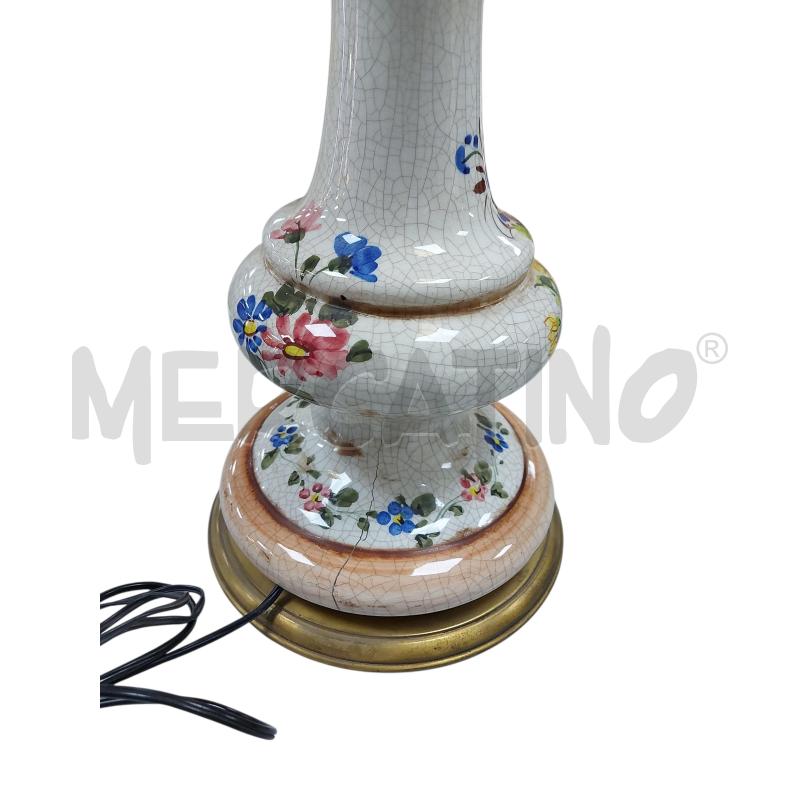 LAMPADA PIANTANA CERAMICA VETRO BOLLE | Mercatino dell'Usato Avigliana 2