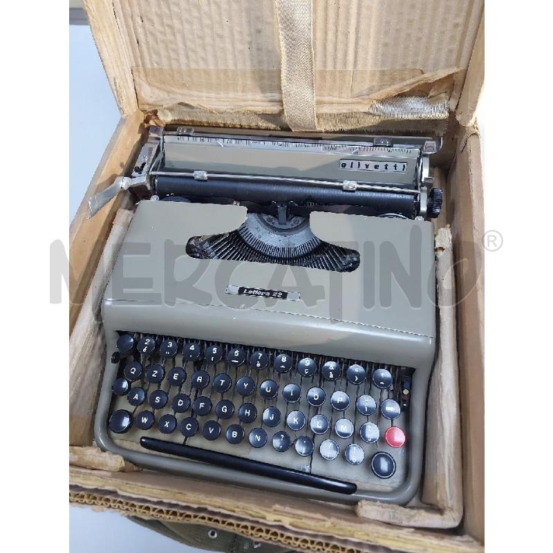 MACCHINA DA SCRIVERE OLIVETTI LETTERA 22 CON SCATOLA ORIGINALE | Mercatino dell'Usato Avigliana 2