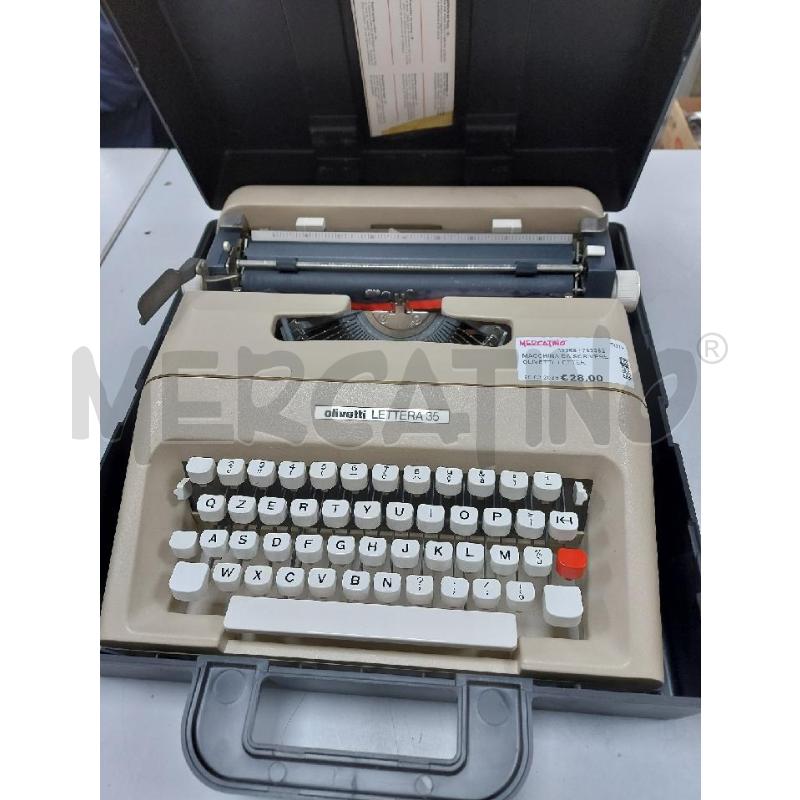 MACCHINA DA SCRIVERE OLIVETTI  LETTERA 35 | Mercatino dell'Usato Avigliana 1