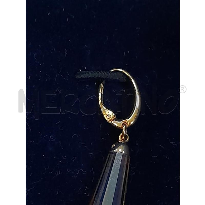 ORECCHINI GOCCIA SWAROVSKI COLOR AMBRA  | Mercatino dell'Usato Avigliana 2