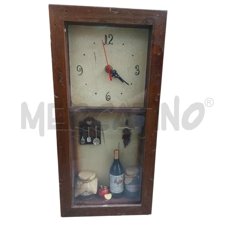 OROLOGIO LEGNO VETRINA BOTTIGLIA VINO  | Mercatino dell'Usato Avigliana 1