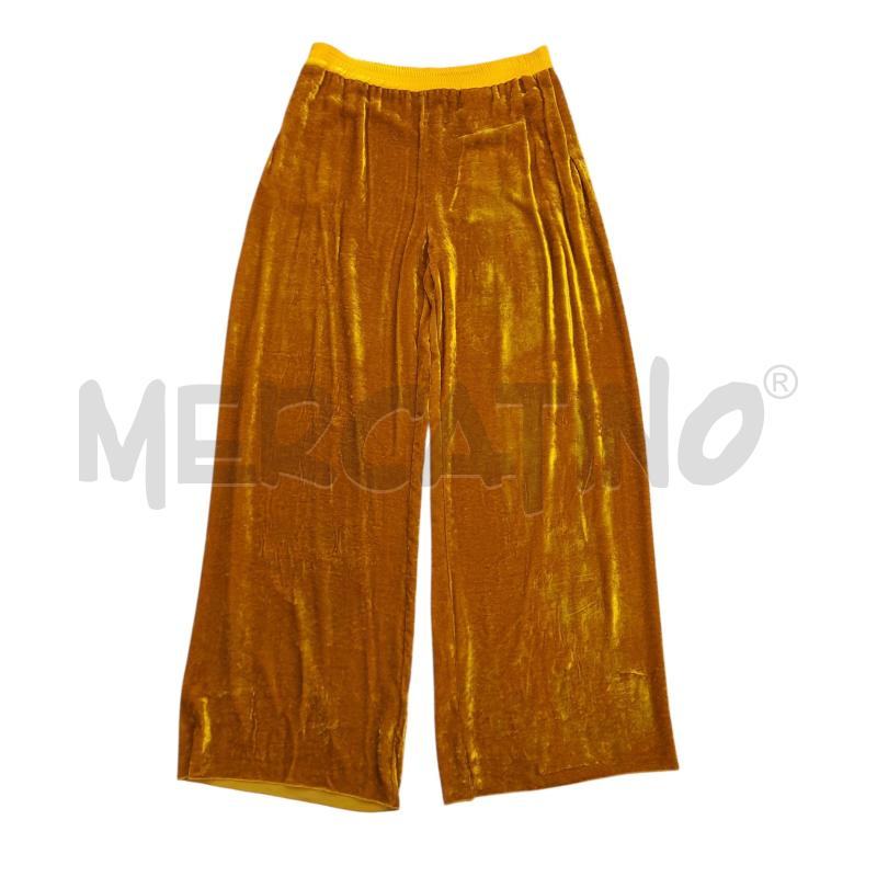 PANTALONE DONNA BALLANTYNE VELLUTO DI SETA NUOVO OCRA | Mercatino dell'Usato Avigliana 1