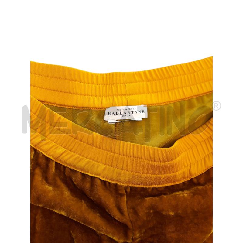 PANTALONE DONNA BALLANTYNE VELLUTO DI SETA NUOVO OCRA | Mercatino dell'Usato Avigliana 2