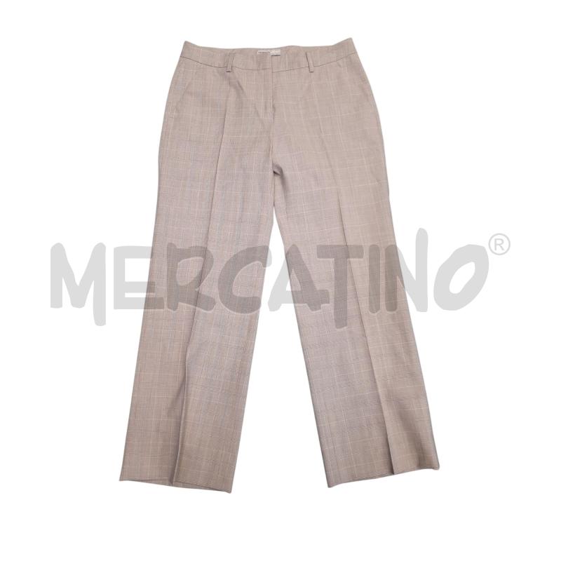 PANTALONE DONNA PESERICO SIGN BEIGE QUADRI  | Mercatino dell'Usato Avigliana 1