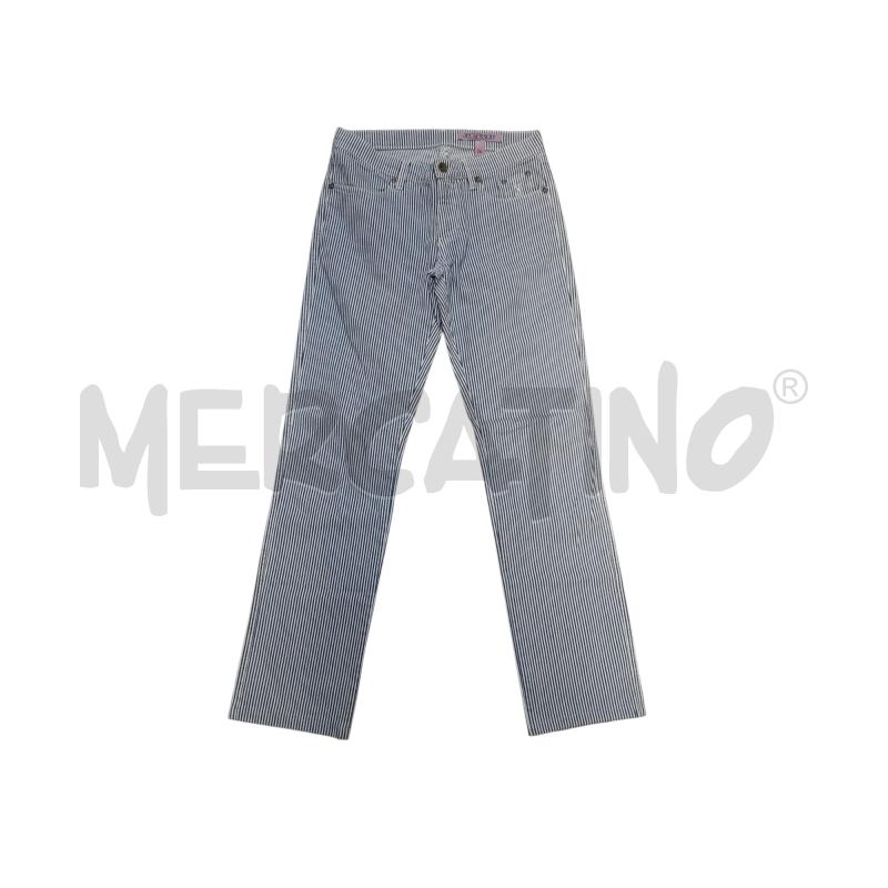 PANTALONE DONNA RIGHE BLU BCO JECKERSON  | Mercatino dell'Usato Avigliana 1