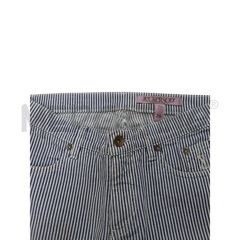 PANTALONE DONNA RIGHE BLU BCO JECKERSON  | Mercatino dell'Usato Avigliana 2