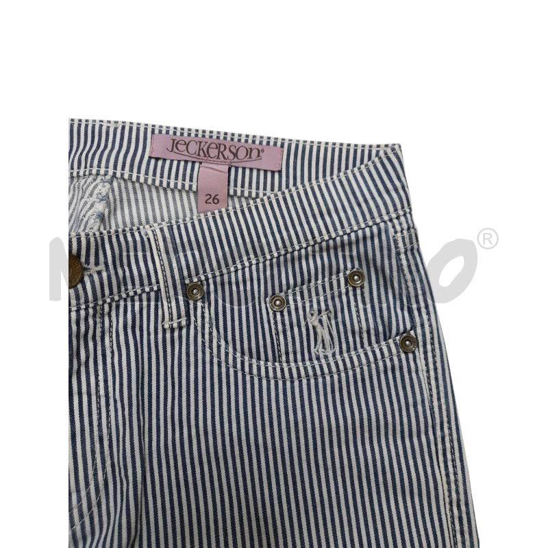 PANTALONE DONNA RIGHE BLU BCO JECKERSON  | Mercatino dell'Usato Avigliana 3