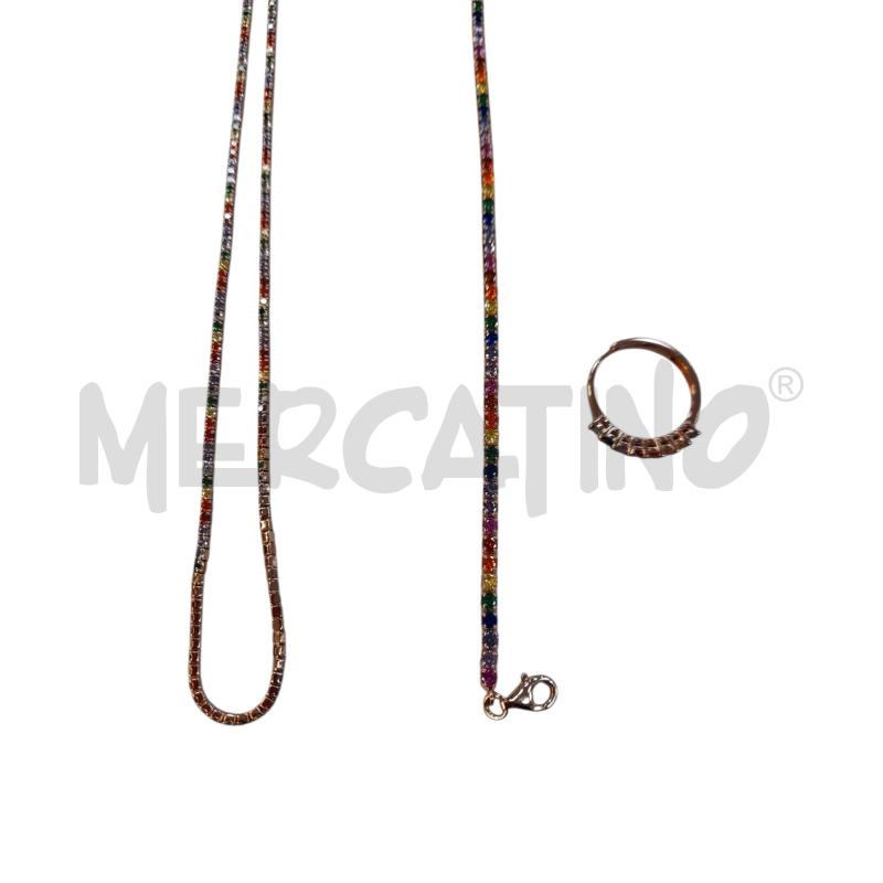 PARURE MABINA STRASS MULTICOLOR | Mercatino dell'Usato Avigliana 2