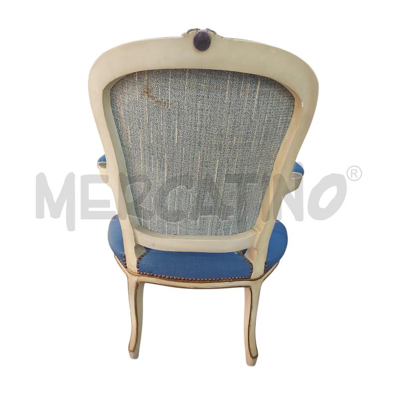 POLTRONCINA CABRIOLET MEZZOPUNTO AZZURA  | Mercatino dell'Usato Avigliana 2