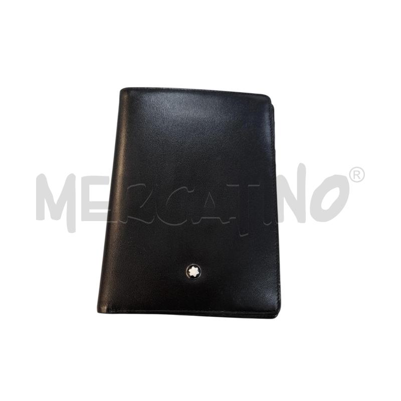 PORTA FOGLIO UOMO MONT BLANC NERO | Mercatino dell'Usato Avigliana 1