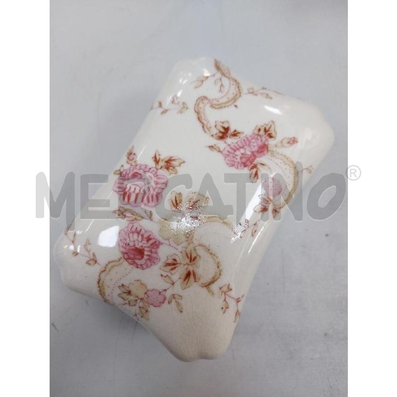 PORTA GIOIE ROYAL FAMILY DIPINTO A MANO ROSE ROSA | Mercatino dell'Usato Avigliana 4