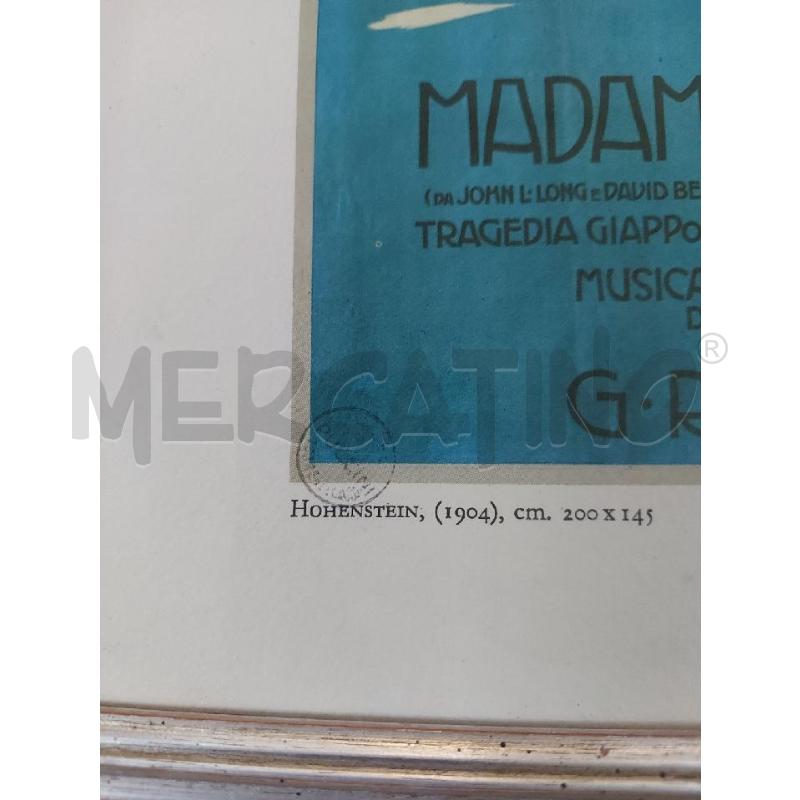 POSTER GIACOMO PUCCINI MADAMA BUTTERFLY  | Mercatino dell'Usato Avigliana 2