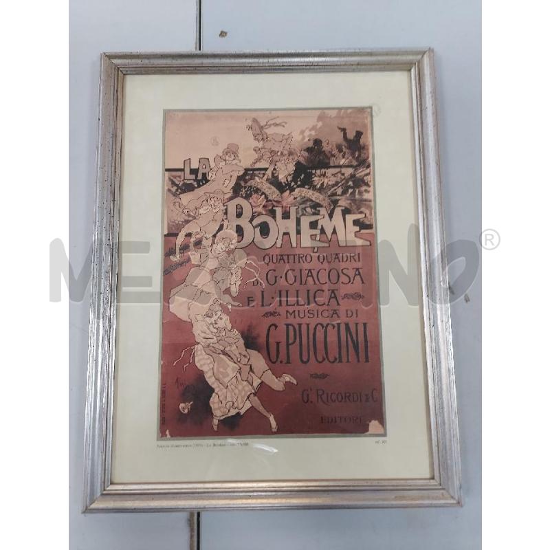 POSTER PUCCINI LA BOHEME | Mercatino dell'Usato Avigliana 1