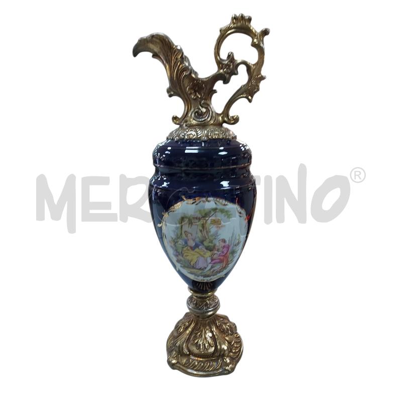 POTICHE VASO PORCELLANA ANTICO BLU COBALTO | Mercatino dell'Usato Avigliana 1