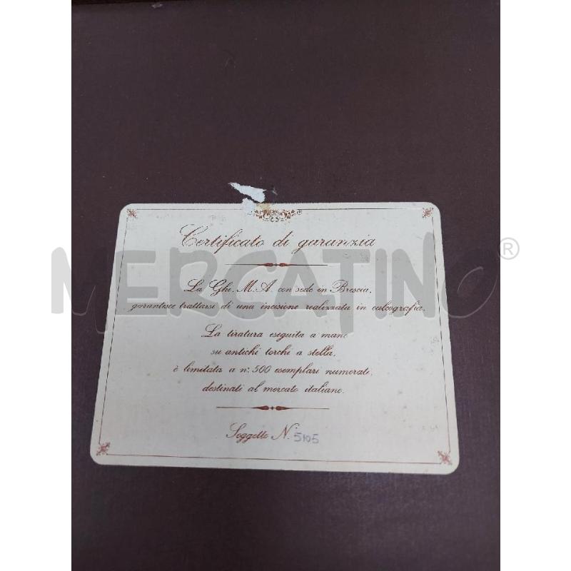 QUADRO ANTICO CON CERTIFICATO LA MERLETTAIA TIRATURA LIMITATA | Mercatino dell'Usato Avigliana 4