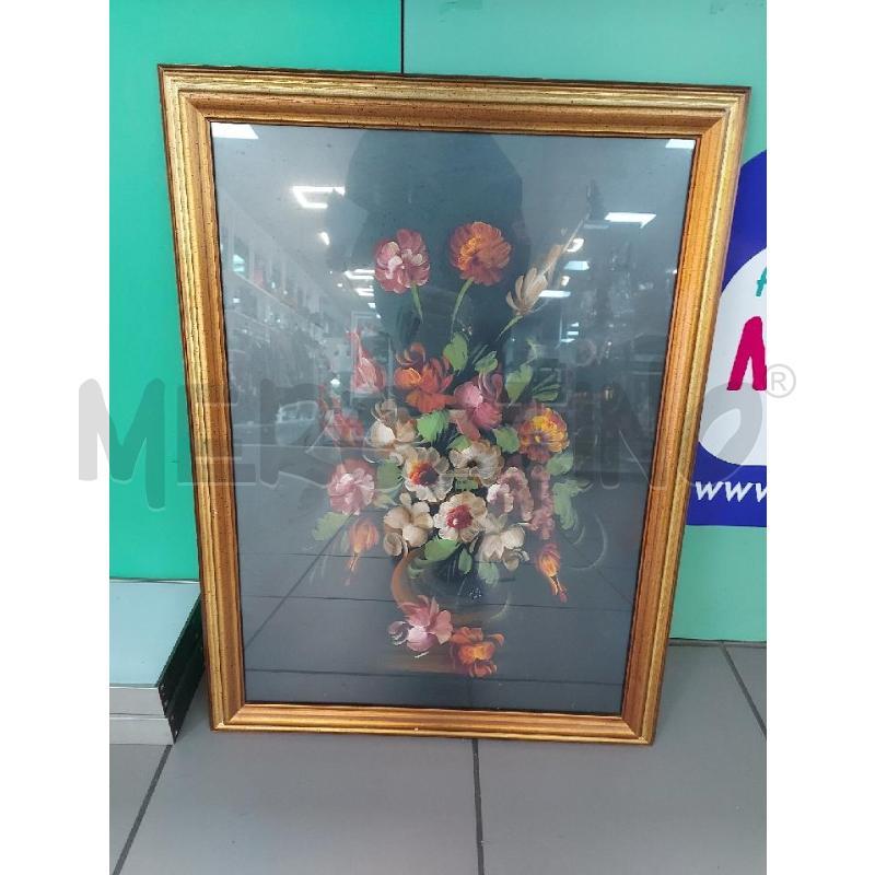 QUADRO CORNICE VASO ESPLOSIONE DI FIORI ARI | Mercatino dell'Usato Avigliana 1