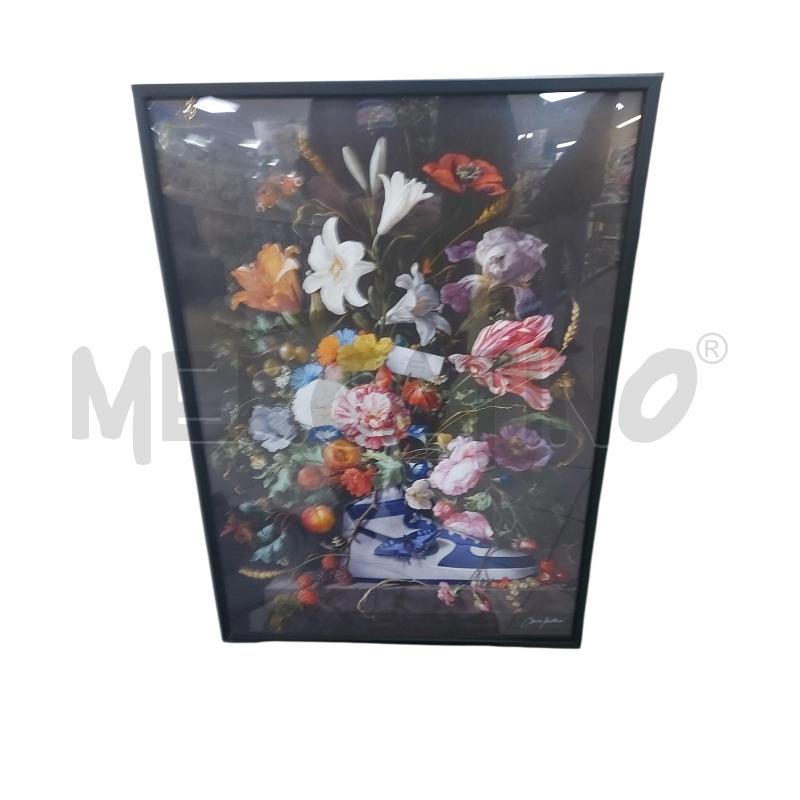 QUADRO FLORA SNEAKER BLUE CRISS BELLINI | Mercatino dell'Usato Avigliana 1