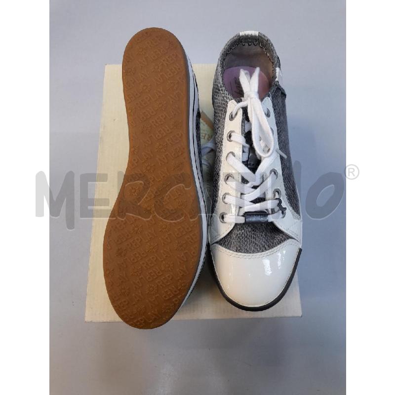 SCARPE DONNA REPLAY NUOVE GRIGIE SUOLA BCO CON LACCI | Mercatino dell'Usato Avigliana 2