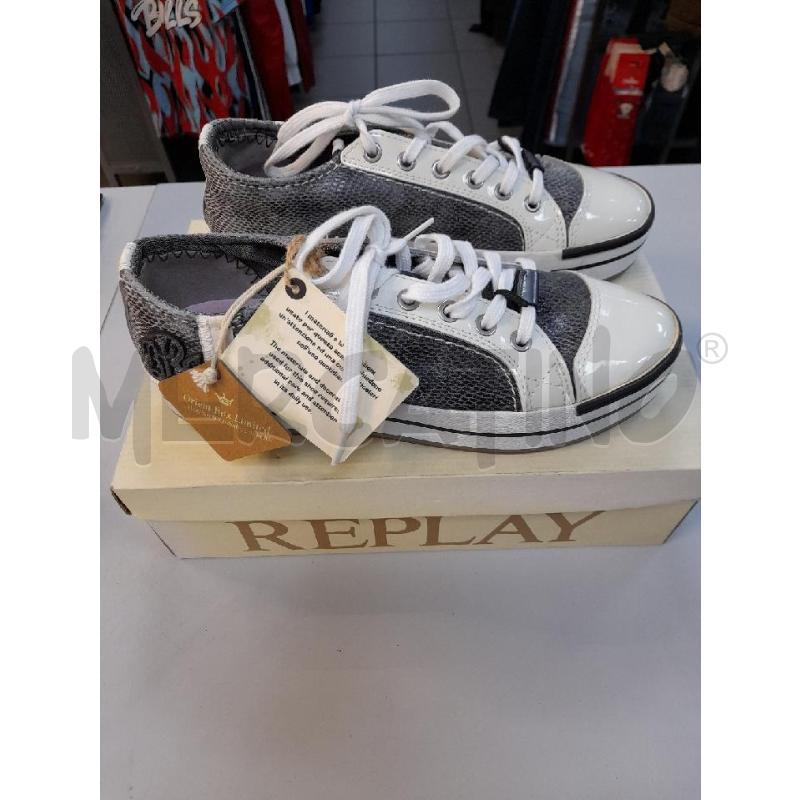 SCARPE DONNA REPLAY NUOVE GRIGIE SUOLA BCO CON LACCI | Mercatino dell'Usato Avigliana 3