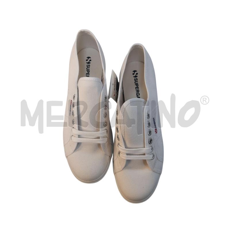 SCARPE SUPERGA NUOVO BCO CON LACCI | Mercatino dell'Usato Avigliana 1