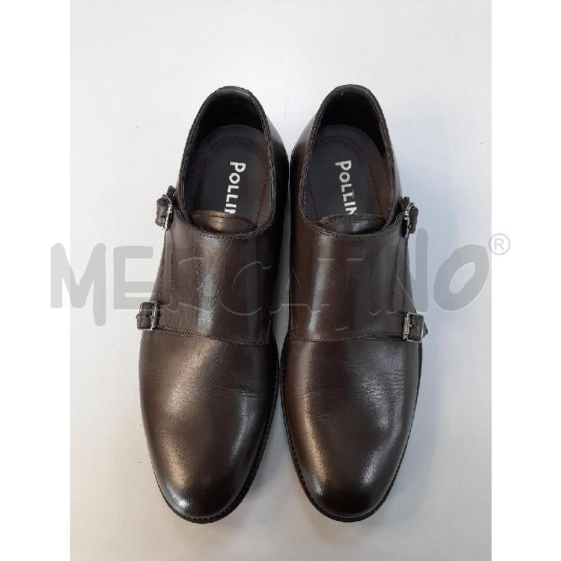 SCARPE UOMO POLLINI TESTA DI MORO HARDWARE ARGENTO | Mercatino dell'Usato Avigliana 1