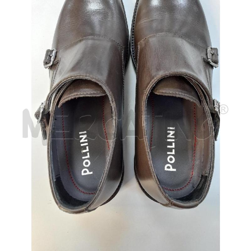 SCARPE UOMO POLLINI TESTA DI MORO HARDWARE ARGENTO | Mercatino dell'Usato Avigliana 3