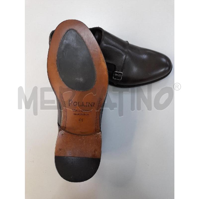 SCARPE UOMO POLLINI TESTA DI MORO HARDWARE ARGENTO | Mercatino dell'Usato Avigliana 5