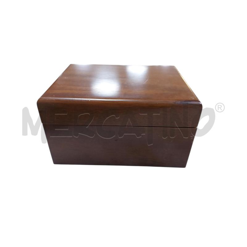 SCATOLA LEGNO QUADRATA PORTA SIGARI  | Mercatino dell'Usato Avigliana 1
