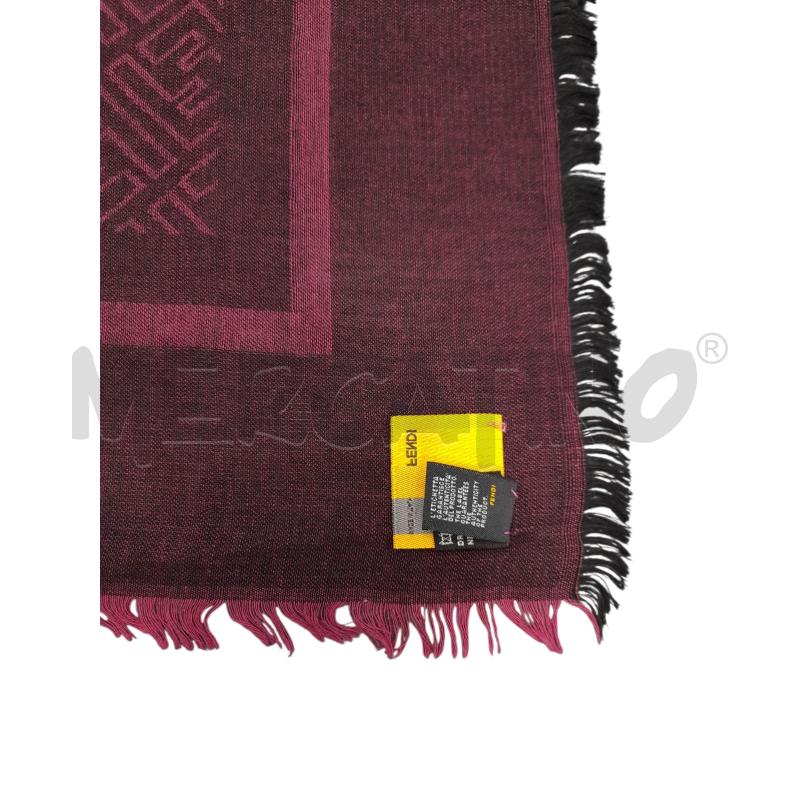 SCIARPA DONNA FENDI LOGGATA FUCSIA FRANGETTE | Mercatino dell'Usato Avigliana 5