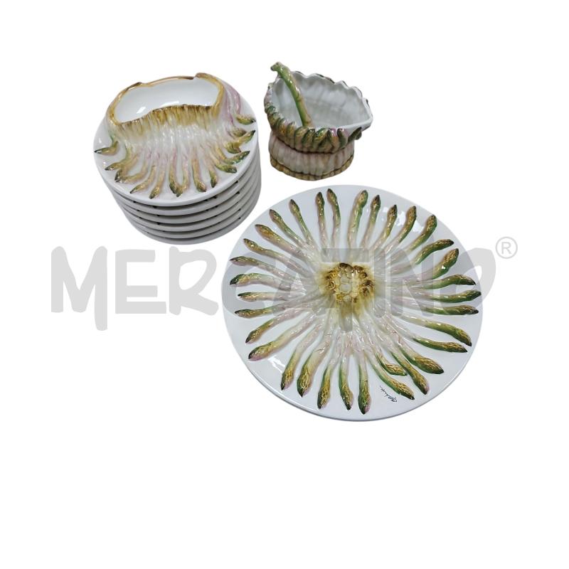 SERVIZIO ASPARAGI R.B. CERAMICA PZ.8 | Mercatino dell'Usato Avigliana 1