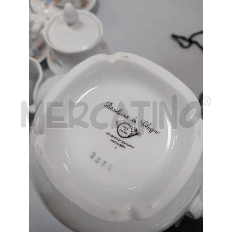 SERVIZIO CAFFE PORCELAINE DE SOLOGNE FIORELLINI ROSA AZZURRO | Mercatino dell'Usato Avigliana 3