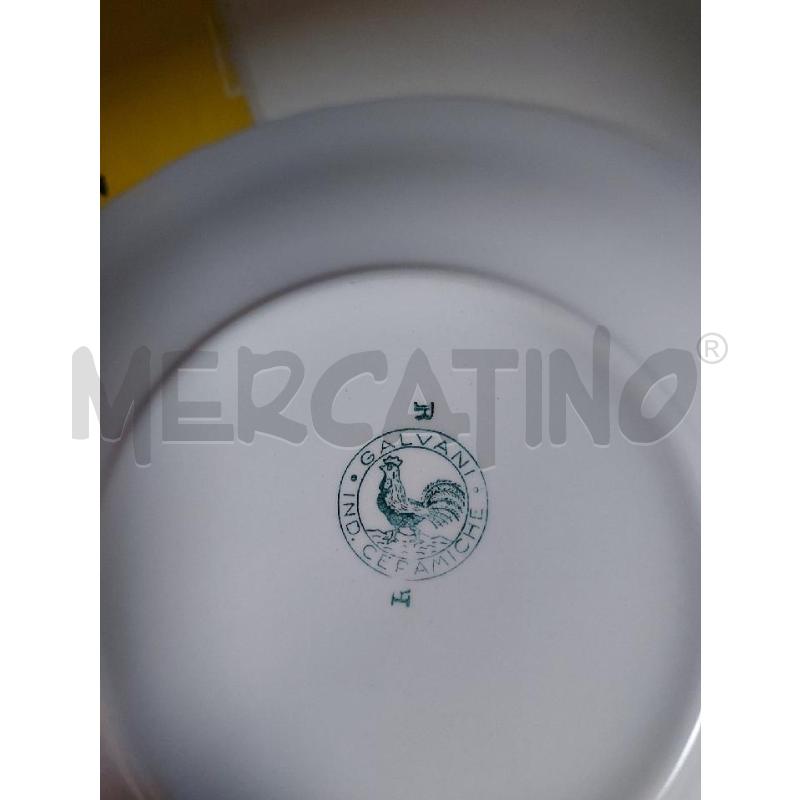 SERVIZIO DA DOLCE CERAMICA GALVANI PZ.6+1 | Mercatino dell'Usato Avigliana 3