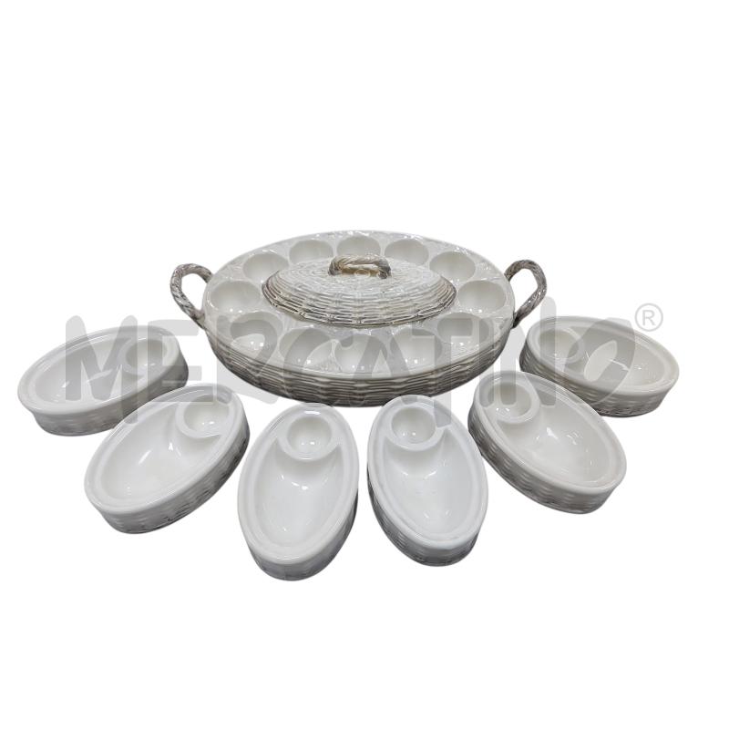 SERVIZIO UOVA R.B. CERAMICA PZ.7 | Mercatino dell'Usato Avigliana 1